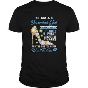 High Heels December Girl Strong Attitude Birthday Quote T-Shirt